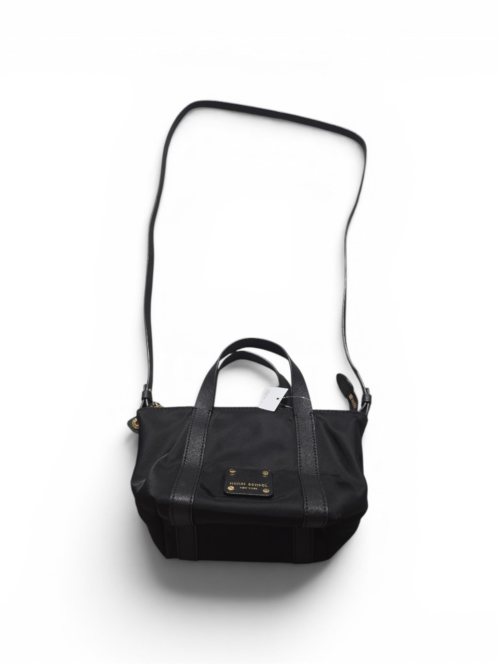 Henri Bendel  Black Nylon Crossbody Mini Tote - Picture 2 of 6